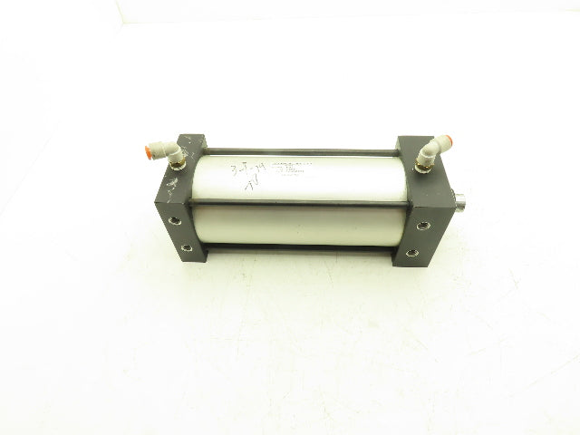 TRD Bimba Pneumatic Air Cylinder 4" Bore 8" Stroke 250 PSI Bottom Tapped