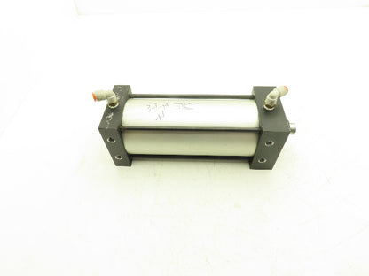 TRD Bimba Pneumatic Air Cylinder 4" Bore 8" Stroke 250 PSI Bottom Tapped