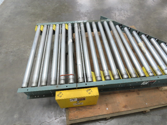 Hytrol 36" Accumulation Roller Conveyor 45° Diverter Spur V-Belt Slave Drive