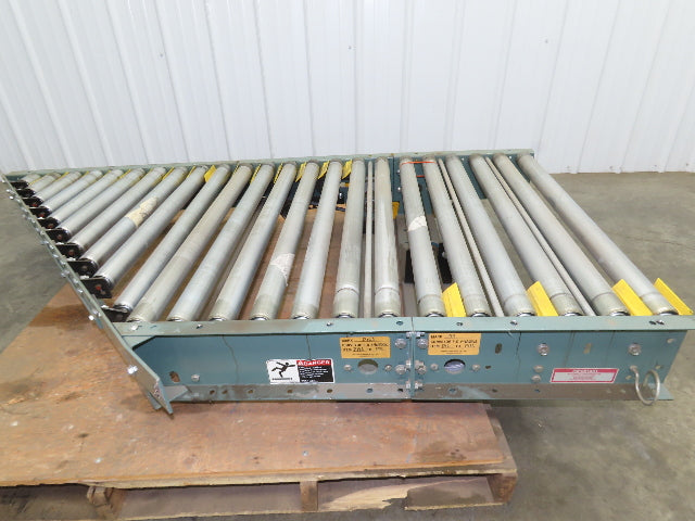 Hytrol 36" Accumulation Roller Conveyor 45° Diverter Spur V-Belt Slave Drive