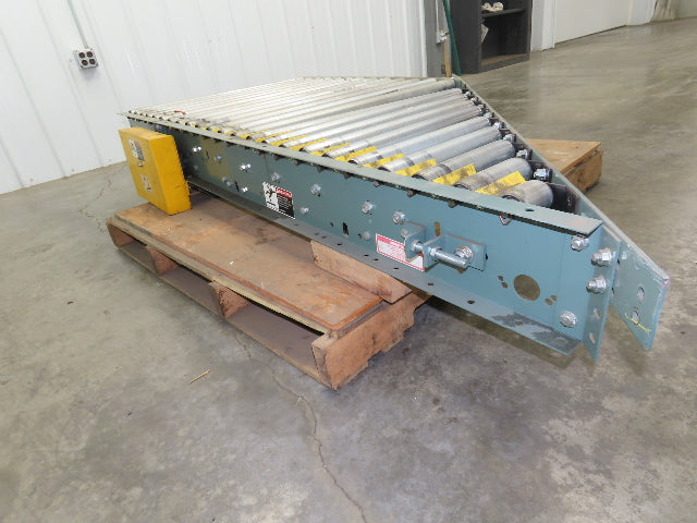 Hytrol 36" Accumulation Roller Conveyor 45° Diverter Spur V-Belt Slave Drive