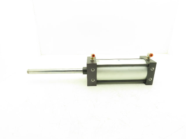 TRD Bimba Pneumatic Air Cylinder 4" Bore 8" Stroke 250 PSI 10.25" Extended Rod
