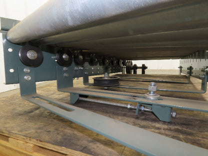 Hytrol 24" Accumulation Roller Conveyor 22.5° RH Curve Slave Belt Drive 56"L