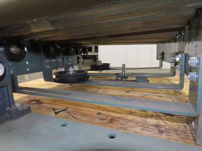 Hytrol 24" Accumulation Roller Conveyor 22.5° LH Curve Slave Belt Drive 38"L