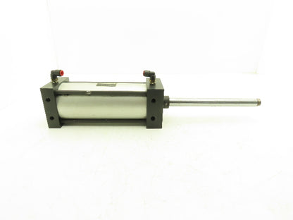Pneumatic Air Cylinder 4" Bore 8" Stroke 250 PSI 10.25" Extended Rod