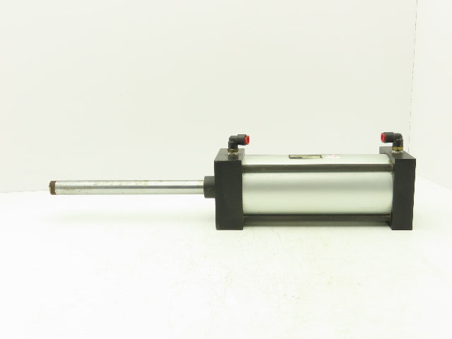 Pneumatic Air Cylinder 4" Bore 8" Stroke 250 PSI 9.75" Extended Rod