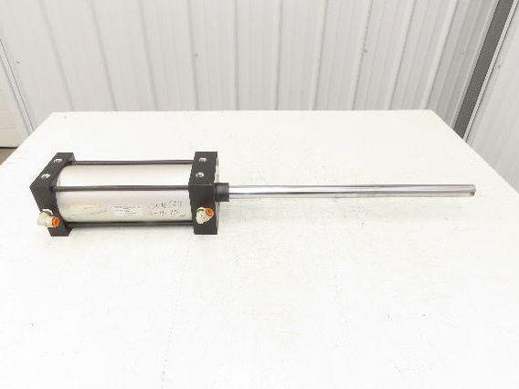 TRD Bimba Pneumatic Air Cylinder 4" Bore 8" Stroke 250 PSI 10.25" Extended Rod