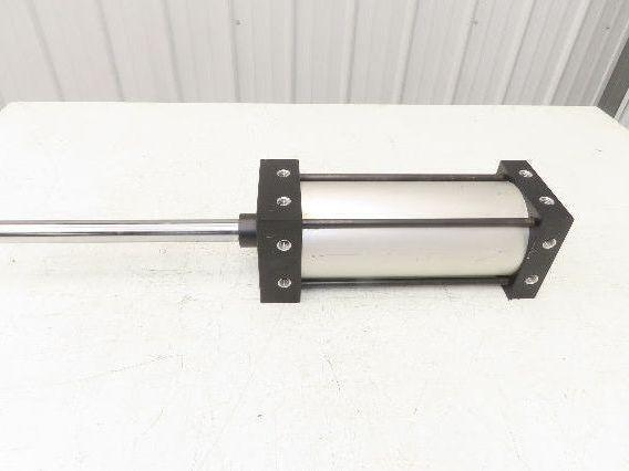 TRD Bimba Pneumatic Air Cylinder 4" Bore 8" Stroke 250 PSI 10.25" Extended Rod