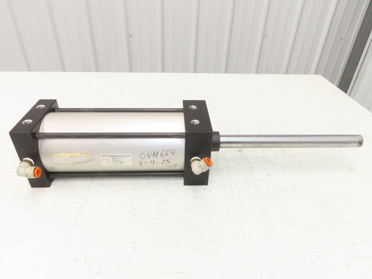 TRD Bimba Pneumatic Air Cylinder 4" Bore 8" Stroke 250 PSI 10.25" Extended Rod