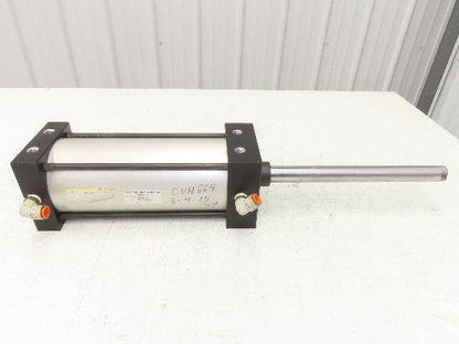 TRD Bimba Pneumatic Air Cylinder 4" Bore 8" Stroke 250 PSI 10.25" Extended Rod