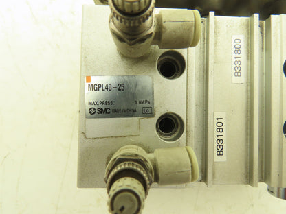 SMC MGPL40-25 Slide Bearing Guided Air Cylinder 40mm Bore 25mm Stroke