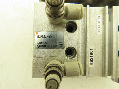 SMC MGPL40-25 Slide Bearing Guided Air Cylinder 40mm Bore 25mm Stroke