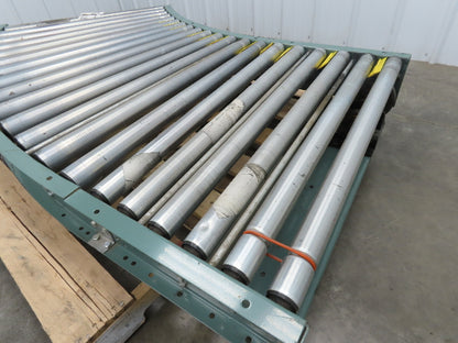 Hytrol 36" Accumulation Roller Conveyor 45° Curve V-Belt Slave Drive 33"BF