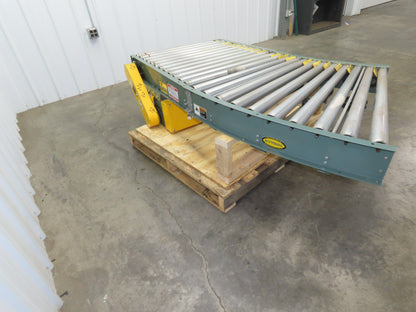 Hytrol 36" Accumulation Roller Conveyor 30° RH Curve V-Belt Drive 1Hp 460V 3PH