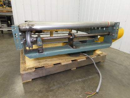 Hytrol 36" Accumulation Roller Conveyor 30° RH Curve V-Belt Drive 1Hp 460V 3PH