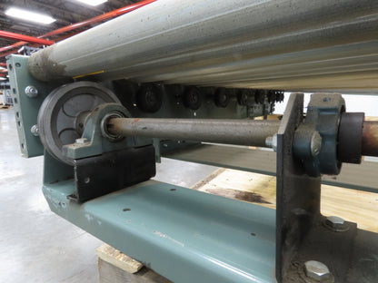 Hytrol 36" Accumulation Roller Conveyor 30° RH Curve V-Belt Drive 1Hp 460V 3PH