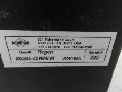 Bonitron M3345-45WMFM AC Line Regeneration Module 3Ph 480VAC 90A Master/Slave