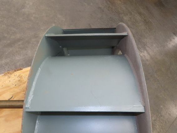 Backward Incline Blower Replacement Fan 34" Dia 12" Wide 1-15/16" Shaft Green