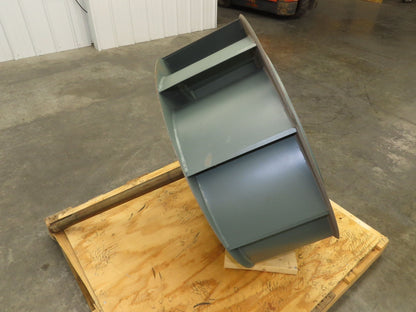 Backward Incline Blower Replacement Fan 34" Dia 12" Wide 1-15/16" Shaft Green