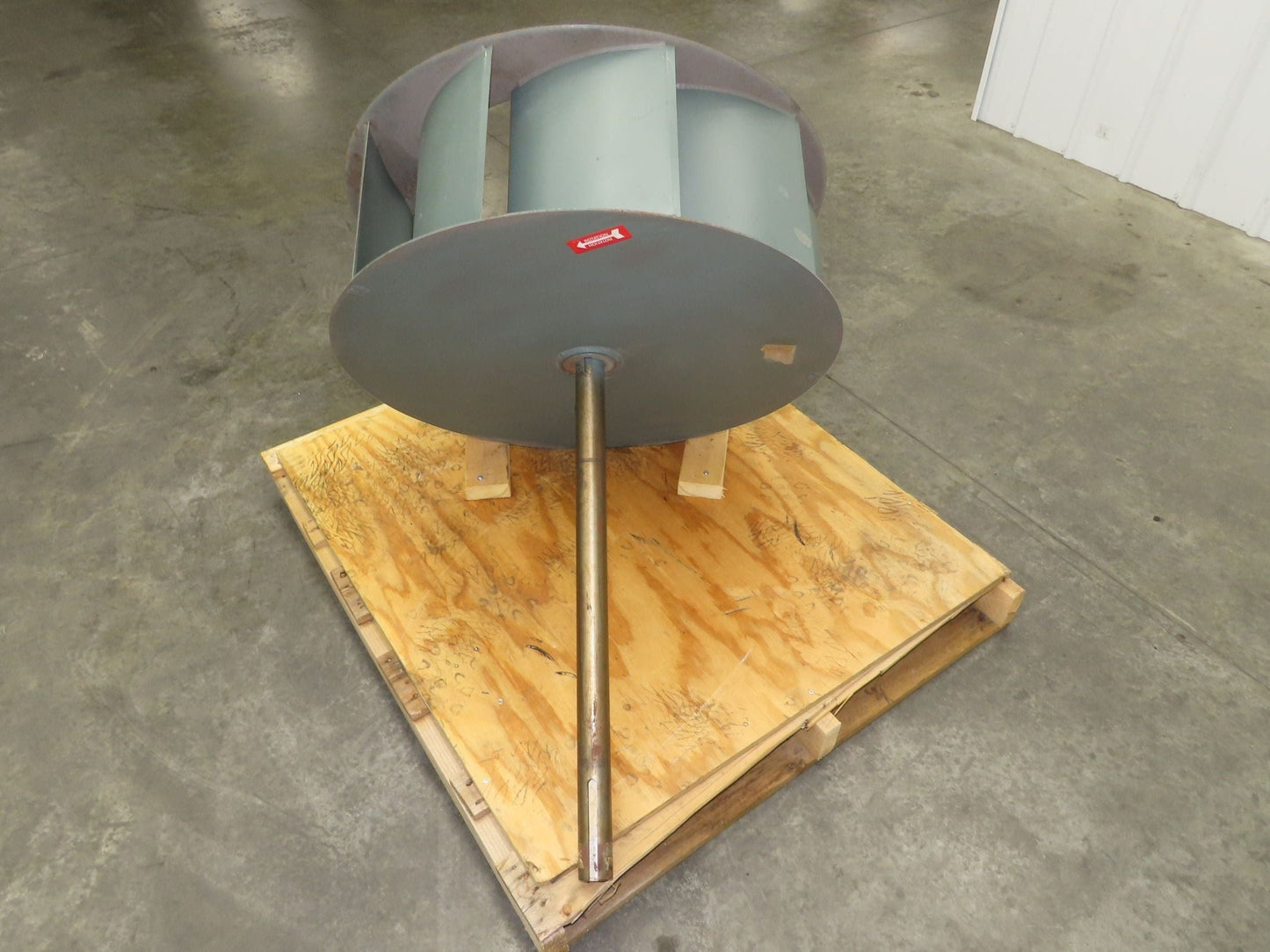 Backward Incline Blower Replacement Fan 34" Dia 12" Wide 1-15/16" Shaft Green