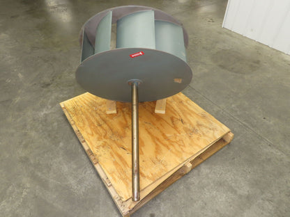 Backward Incline Blower Replacement Fan 34" Dia 12" Wide 1-15/16" Shaft Green