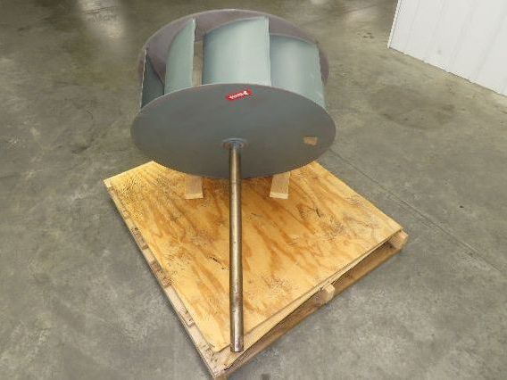 Backward Incline Blower Replacement Fan 34" Dia 12" Wide 1-15/16" Shaft Green