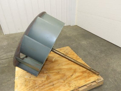 Backward Incline Blower Replacement Fan 34" Dia 12" Wide 1-15/16" Shaft Green