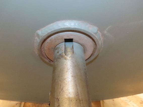 Backward Incline Blower Replacement Fan 34" Dia 12" Wide 1-15/16" Shaft Green