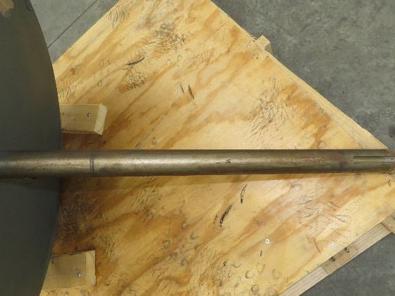 Backward Incline Blower Replacement Fan 34" Dia 12" Wide 1-15/16" Shaft Green