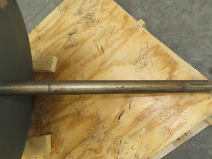 Backward Incline Blower Replacement Fan 34" Dia 12" Wide 1-15/16" Shaft Green