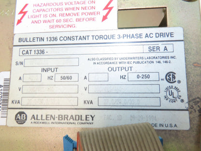 Allen Bradley 1336-B025-EOF Variable Frequency AC Drive 25Hp 460V 3PH VFD