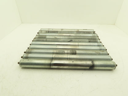 Hytrol 24" Conveyor Roller 1.9" x 21"BF Galvanized Steel 7/16" Hex  Lot of 10
