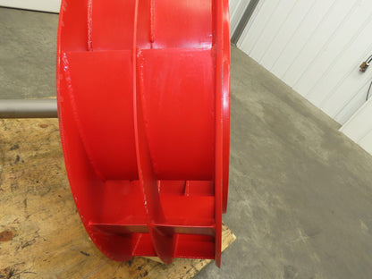 Backward Incline Blower Replacement Fan 41" Dia 12" Wide 2-15/16" Shaft Red