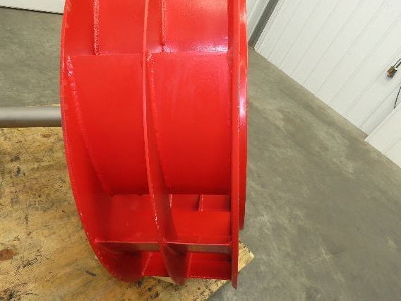 Backward Incline Blower Replacement Fan 41" Dia 12" Wide 2-15/16" Shaft Red