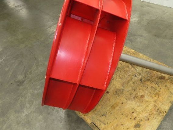 Backward Incline Blower Replacement Fan 41" Dia 12" Wide 2-15/16" Shaft Red