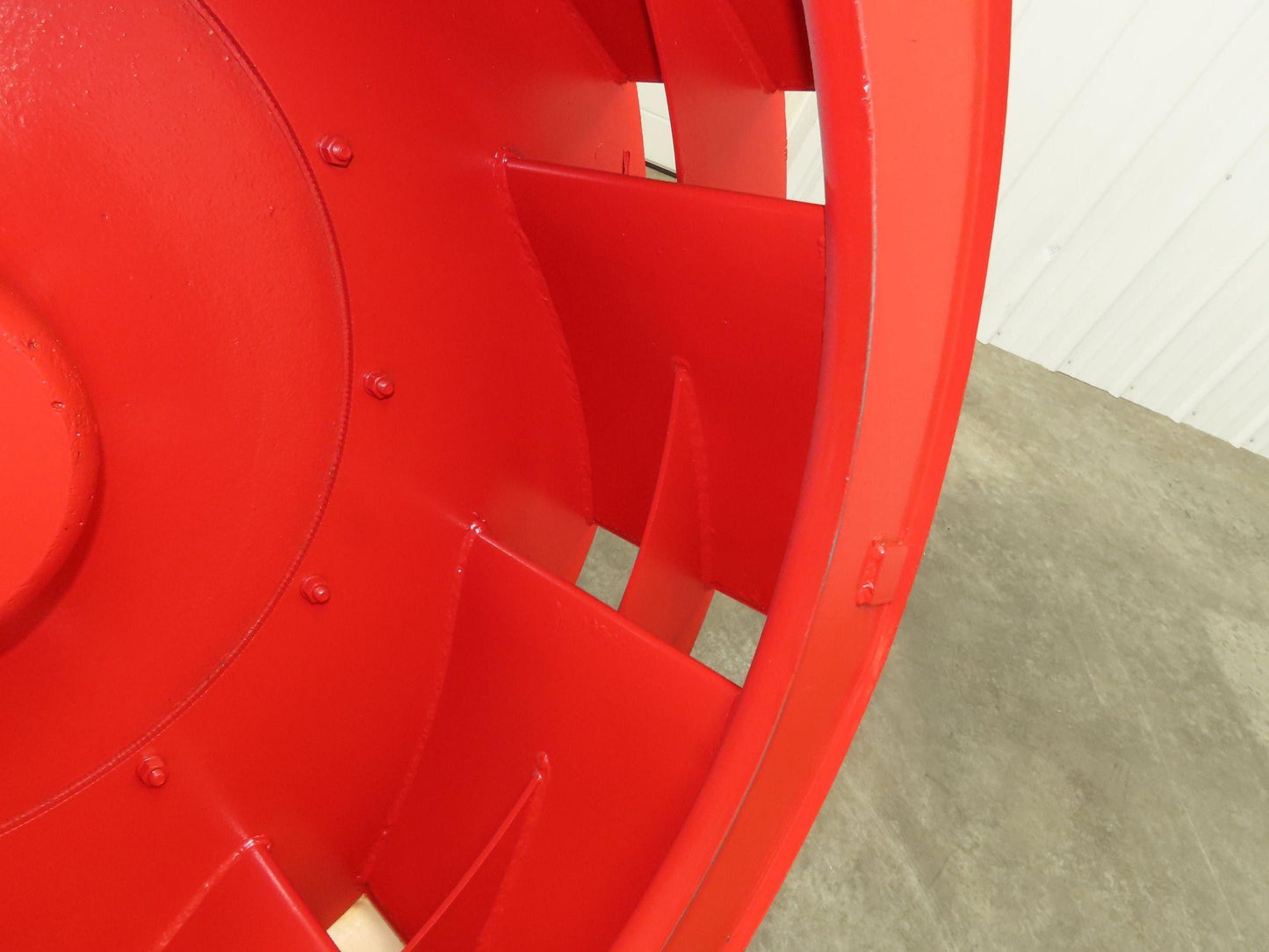 Backward Incline Blower Replacement Fan 41" Dia 12" Wide 2-15/16" Shaft Red