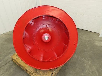 Backward Incline Blower Replacement Fan 41" Dia 12" Wide 2-15/16" Shaft Red