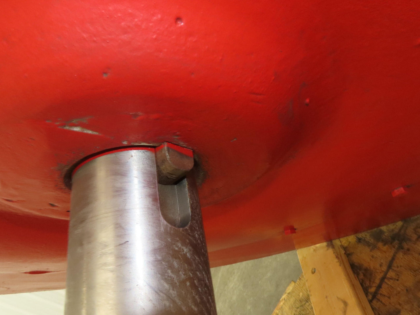 Backward Incline Blower Replacement Fan 41" Dia 12" Wide 2-15/16" Shaft Red