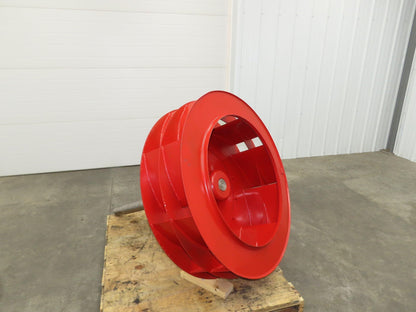 Backward Incline Blower Replacement Fan 41" Dia 12" Wide 2-15/16" Shaft Red