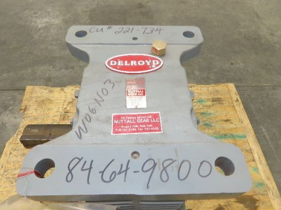 Delroyd HE80-S5 Helical Worm Gear Reducer 149:1 Ratio 9Hp 2-11 RPM 38300 In-Lb