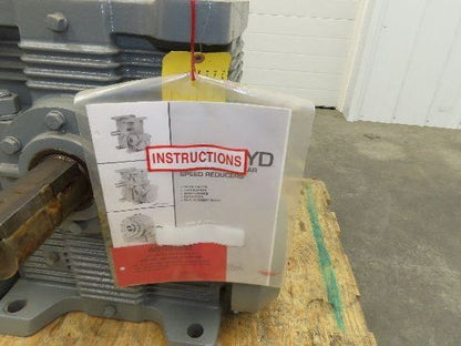 Delroyd HE80-S5 Helical Worm Gear Reducer 149:1 Ratio 9Hp 2-11 RPM 38300 In-Lb