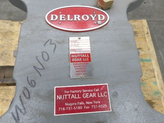Delroyd HE80-S5 Helical Worm Gear Reducer 149:1 Ratio 9Hp 2-11 RPM 38300 In-Lb