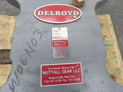 Delroyd HE80-S5 Helical Worm Gear Reducer 149:1 Ratio 9Hp 2-11 RPM 38300 In-Lb