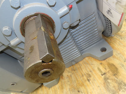 Delroyd HE80-S5 Helical Worm Gear Reducer 149:1 Ratio 9Hp 2-11 RPM 38300 In-Lb