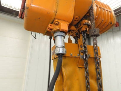 Harrington ES3B 127 1/2 Ton Electric Chain Hoist 10' Lift 16FPM 460V 3PH