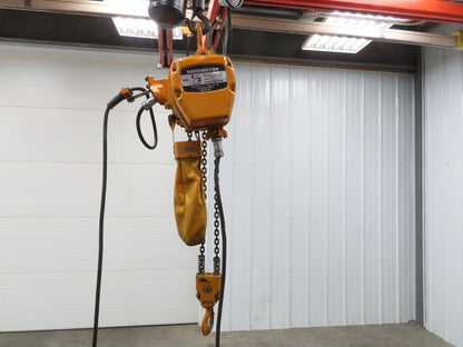 Harrington ES3B 127 1/2 Ton Electric Chain Hoist 10' Lift 16FPM 460V 3PH