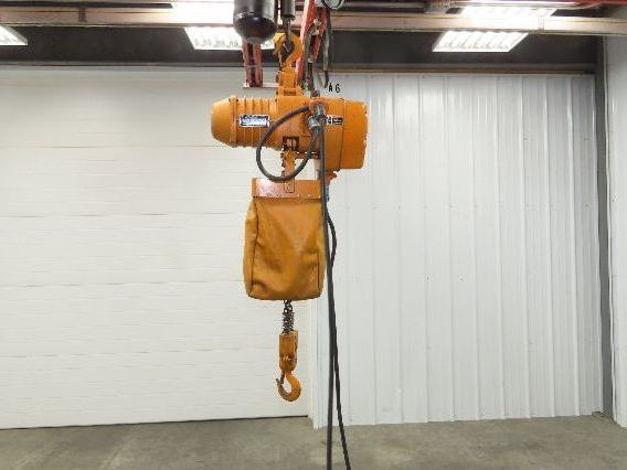 Harrington ES3B 127 1/2 Ton Electric Chain Hoist 10' Lift 16FPM 460V 3PH