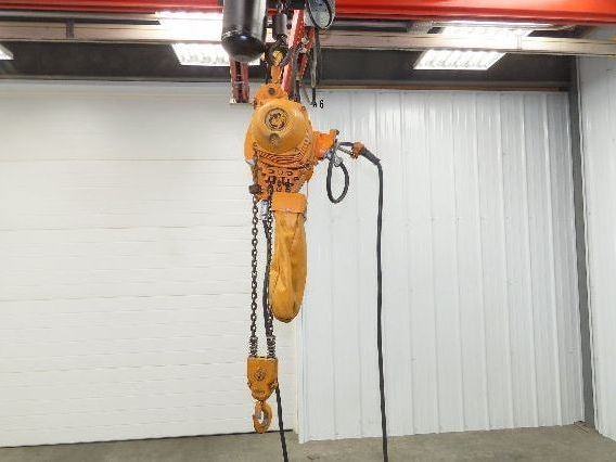 Harrington ES3B 127 1/2 Ton Electric Chain Hoist 10' Lift 16FPM 460V 3PH