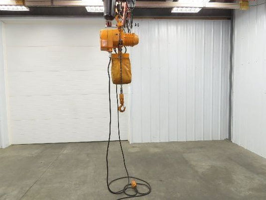 Harrington ES3B 127 1/2 Ton Electric Chain Hoist 10' Lift 16FPM 460V 3PH
