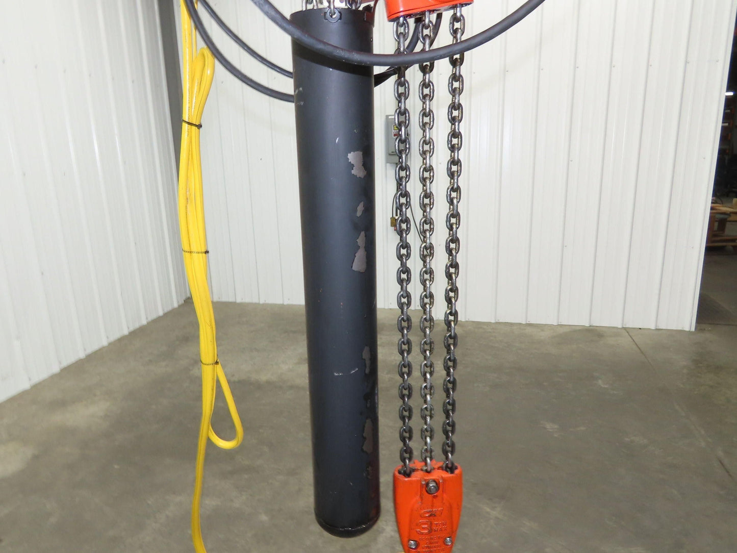 CM Lodestar RT2 3 Ton Electric Chain Hoist 13' Lift 2 Speed 635 Power Trolley